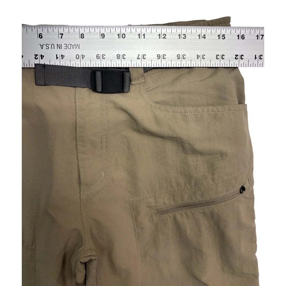 The North Face Small Short 30/32x28 Tan Zip Off Convertible Pants Shorts Hiking